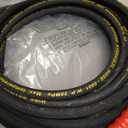 Biswing Pressure Washer Hose 50FT with 3/8 Inch Quick Connect, High Tensile Wire Braided Power Washer Hose, Kink Proof Extension Hose for Cars Floors Swimming Pool Washing, 4000 PSI