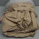 Bedsure Cotton Duvet Cover Set - 100% Cotton Waffle Weave Khaki Duvet Cover Oversized King Size, GentleSoft and Breathable Bedding Set for All Season, 3 Pieces, 120"x98"