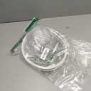 UrbanRed Flexible Bendable Ceiling Curtain Track, 2.9 ft (0.9 m), Mount for Rail with Curtain Tracks System, Room Divider, Curtains Rod, RV Ceiling Track for Curtains, White