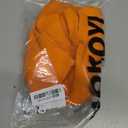 HOKOYI Women's High Waisted Spandex Biker Shorts 7" Gym Compression Shorts with Pockets Workout Running (Orange, M)