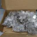 Chibery 50 Pack Face Frame Inset Cabinet Hinges, Soft Close 105 Insert Concealed Cabinet, Slide on Plate, Smooth Slow Self Closing Silent Hardware, 3D Heavy Duty for Blind Corner, Kitchen, Cupboard