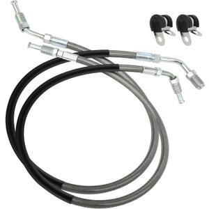 Front Left & Right Brake Hose Line for Polaris Sportsman Magnum Trail Boss Blazer Xplorer Xpress Scrambler Sport Xpediti-on Big Boss Diese-l Worker 250 300 325 350 400 425 500 335 455 1930753 1930752