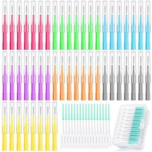 Zopeal 80 Pieces Braces Flossers Interdental Brush for Cleaner Tooth Toothpick Dental Teeth Flossing Picks Head Oral Dental Hygiene Cleaning Tool Soft Cleaners(Cute Color)