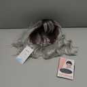 MINLEE Silver Gray Wig with Bangs for Women 14 Inch Short Bob Wavy Curly Wig Gray Hair Wigs Heat Resistant Synthetic Wigs