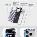 LifeBeam Fan Pattern Phone Case for iPhone 17 Pro Max Case 6.9" - Compatible with MagSafe [10ft Drop Tested] - Military Grade Protective Cover for Women
