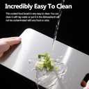 Cutting Boards for Kitchen,Food-Grade Stainless Steel Chopping Board,Hygiene Durable Safe, Suitable For Kitchen Or Outdoor Camping (11.4"L x 8"W)