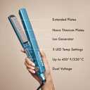 BabylissPRO Nano Titanium Ionic Hair Straightener, Professional Flat Iron for All Hair Types