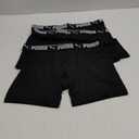 PUMA Men's 3 Pack Athletic Fit Boxer Briefs (Large)