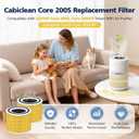 2 Pack Core 200S Replacement Filter, Compatible with LEVOIT Core 200S Core 200S-P Smart WiFi Air Purifier, Compare Part# Core 200S-RF, Core 200S-P, Yellow
