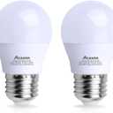 Acaxin LED Refrigerator Light Bulb 4W 40Watt Equivalent, Waterproof Fridge Bulbs Replacement for Frigidaire, Freezer Bulb IP54, 120V E26 Daylight White 5000K 400 Lumen, A15 Appliance Bulb