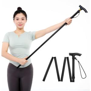 Foldable Shoulder Wand for Physical Therapy & Rotator Cuff Rehab - Lightweight, Portable & Long Enough - Exercise Equipment & Stretching Tool