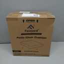 Favoyard Patio Chair Cushions 18.5 x 16 x 3 Inch Waterproof Outdoor Seat Cushions for Patio Furniture 3-Year Color Fastness Garden Sofa Couch Chair Pads with Handle & Adjustable Straps Set of 2, Grey