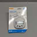 GE 7-Day Programmable Indoor Digital Timer, 1 Grounded Outlet, Weekly / 7 Day Cycle Plug for Electrical Outlets, 125 VAC Light, Plug, Lamp, White, 1 Pack, 15150