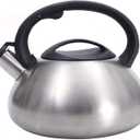 Whistling Teapot 3L Stainless Steel Whistle Teapot with Heat-Resistant Handle for All Heat Sources Whistling Tea Kettle 21108