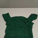 PRETTYGARDEN Women's Summer Off The Shoulder Ruched Bodycon Dresses Sleeveless Fitted Party Club Midi Dress (Medium, Dark Green)