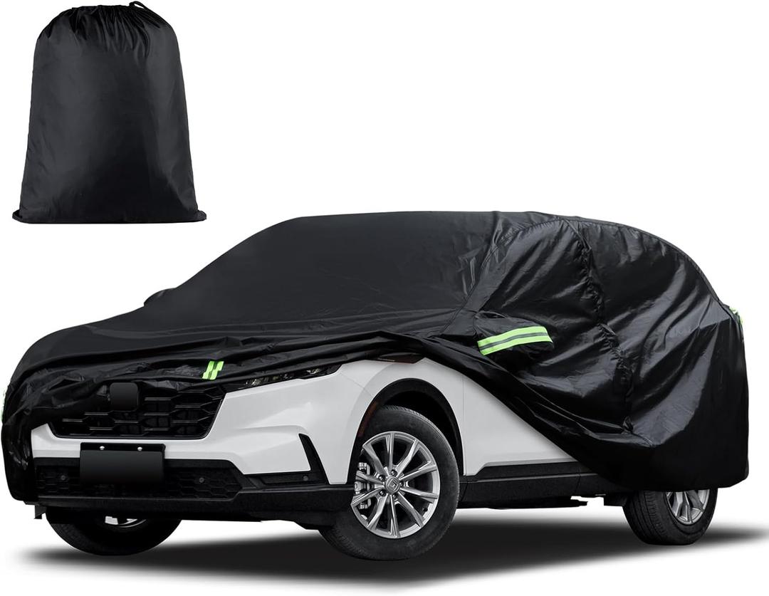 Car Cover Custom Fit for Honda CRV 1997-2026, Toyota RAV4 2006-2026, Waterproof All Weather for Automobiles Full Exterior Cover Rain Sun Snow Protector with Door Zipper