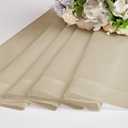 OWENIE Taupe Sheer Curtains 84 inches Long for Bedroom Living Room 2 Panels Set, Rod Pocket Solid Taupe Curtain, Soft Touch Elegant Voile Curtains & Drapes for Nursery, 42"x84", 2 Pcs