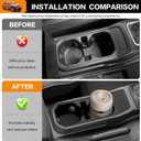 Center Console Cup Holder Compatible with Jeep Wrangler(JL) /Gladiator(JT) 2018-2025, Cupholder Coaster Liner Insert Drink Silicone Cup Holder for 2018-2025 Jeep Wrangler Accessories