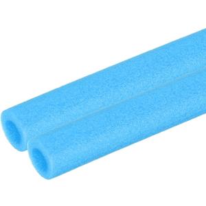 PATIKIL 2 Pcs Pipe Insulation Foam Tube, Heat Preservation Foam Pipe Tubing Covers 3/8" (10mm) ID x 3.3FT x 13/16" OD for Handle Heat Water Pipe Freeze Protection, Blue