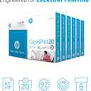 HP Printer Papers | 8.5 x 11 Paper | Copy &Print 20 lb| 6 Pack Case - 2,400 Sheets | 92 Bright | FSC Certified | 200010C