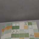 XFasten Square Peel and Stick Backsplash for Kitchen 10pcs 12 x 12 + Cutter Ornamental Tile Peel and Stick Tiles Stick on Self Adhesive Backsplash Tile for Kitchen and Bathroom