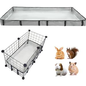 Guinea Pig Cage Liner Tarp Bottom Waterproof and Washable Base Also for Rabbits, Bunny, Chinchesillas, Hedgehog, Ferrets and Other Small Animals 10"x24"