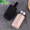 12Oz Small Glass Water Bottle with Lid and Sleeve,0.15in/3.8mm Thick Glass Shaker Bottles for Protein Mixes,Juicing,Smoothies,Infused Water,Beverage,Reusable Juice Bottles (2 Pieces)