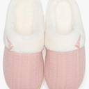 NineCiFun Women's Slip on Fuzzy House Slippers Memory Foam Slippers Scuff Outdoor Indoor Warm Plush Bedroom Shoes with Faux Fur Lining, Size 13-14
