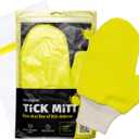 TiCK MiTT Yellow Tick Removal Glove for Humans & Pets - Safely Remove Ticks Effortlessly, Chemical-Free, Durable, Portable Tick Management Tool for Outdoor Adventures & Everyday Use