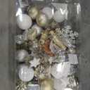 100 Pcs Christmas Ornaments Set, Shatterproof Christmas Tree Ornaments with Hanging Balls & Star, for Wedding, Anniversary, Xmas Eve, Champagne