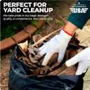 55 Gallon Large Trash Bags [39 X 56 20 Micron] 20 Black Contractor Garbage Bags | Heavy Duty Lawn Leaf Yard Waste Bags | 55-60 Gallon Extra Large Construction Industrial Plastic Trash Can Liners