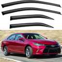Window Visors Rain Guards Shield for 2012 2013 2014 Toyota Camry, Out-Channel Window Vent Wind Deflectors Visors Shades for 12 13 14 Camry