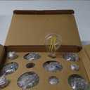TJOY 12 Pack A19 Vintage LED Edison Bulbs, Dimmable, 60W Equivalent, High Brightness 5000K Daylight, Ultra-Bright, 7W E26 Standard Base, 800 Lumens, CRI80+, Clear Glass Filament Bulb for Home