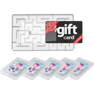 Gift Card Holder 6 Pack - Money Maze Puzzle Gift Card Box - Fun and Challenging for Kids and Adults