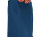 PRETTYGARDEN Women's 2026 Summer Satin Dress Elegant Sleeveless Mock Neck Cocktail Party Maxi Dresses (Blue, L)
