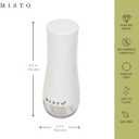 Misto Gourmet Olive Oil Sprayer for Cooking - Refillable Oil Mister Dispenser Bottle for Kitchen, Salads, Grilling, Air Fryer, White Plastic