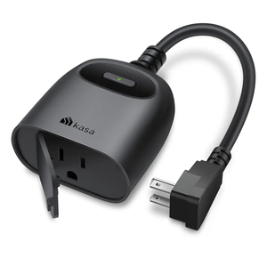 Kasa Outdoor Smart Plug, Smart Home Wi-Fi Outlet Timer, Max Load 15A/1875W, IP64 Weather Resistance, Compatible with Alexa, Google Home & SmartThings, No Hub Required, ETL Certified(KP401)