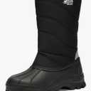 Kricely Men's Snow Boots Waterproof Non-Slip Outdoor Hiking Athletic Warm Fur Boot Comfortable Causual Cold-Weather Boots, Size 45