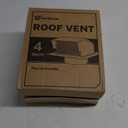 Roof Vent Cap - Hon&Guan Roof Vents 4 Inch Galvanized Steel Bathroom 4 Roof Exhaust Vent for Ventilation System-with Damper, Black