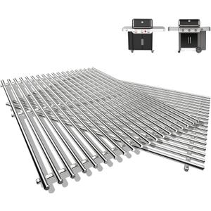 SUS304 66095 Grill Grates for Weber Genesis II 300 & GS4 Genesis II LX 300 Series Gas Grills, Genesis II E&S 310 315 320 325 335, Grill Parts for Weber Genesis II 66095 Grates, 304 Stainless Steel