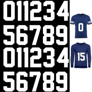 Zonon 22 Pieces Iron on Numbers T Shirt Heat Transfer 0 to 9 Jersey Numbers for Team Uniform Sports(White,8 Inch)
