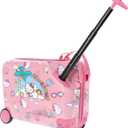FUL Unisex Kid's Hello Kitty 21 Inch Carry On Luggage, Hardshell Rolling Suitcase with Spinner Wheels, Pink, 19 Inch
