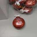 Yuxung 36 Pcs Christmas Employee Appreciation Gifts Bulk Christmas Thank You Ornaments for Coworkers Staff 3.15'' Glitter Balls with Ribbon for Office Work Team Teacher Nurse Volunteer