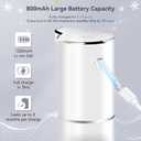 Secura Foaming Soap Dispenser, 10oz/300ml Touchless Automatic Dispenser with Adjustable Volume Control, Rechargeable Hands Free Dispenser for Kitchen, Bathroom