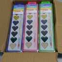 Ezzgol Watercolor Paint Sets, 24 pack 8 Colors Heart Washable Paint Sets,Wooden Brushes, Idear Valentines Day Gift for Preschool Classroom, Art School, Birthday Party