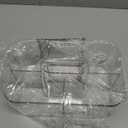 Vidifor Clear Thickened Portable Caddy Tote, Shower Caddy with Handle for Art Supplies, Makeup, Crafts, Colored Pencils, Sewing, Office Supplies (Clear)