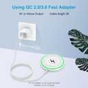 15W Fast Wireless Charging Pad Charger Mat for Samsung Galaxy S25 Ultra S25 Plus S25 S24 S23 Ultra, iPhone 16 Pro Max 15 Pro Max, Wireless Phone Charger Station for Pixel 9/9 Pro XL/8a/8 Pro/8/7 Pro