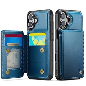 Vinich for iPhone 17 Wallet Case with Card Holder, RFID Blocking Credit Slots Kickstand Shockproof Phone Cover Fit for iPhone 17 6.3" Blue