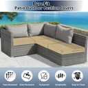 PureFit Waterproof Outdoor Cushion Covers Replacement for Patio Furniture Chair Seat Cushion Covers 24x24 inch for Outdoor Furniture Garden Backyard with Zipper, 2 Pack SLIPCOVERS ONLY, Camel