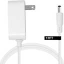 15W Extra Long Power Adapter Compatible with Amazon Echo Dot (3rd, 4th & 5th Generation), Amazon Echo Pop, Amazon Echo Pop Kids (17-Foot)